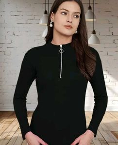 Chic Black Long Sleeve Top
