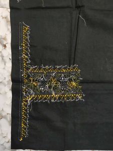 Black Embroidered Fabric