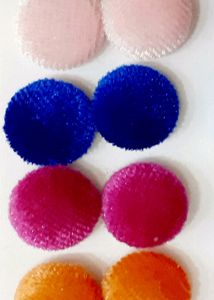 Designer Velvet Shining Work Stud Earr