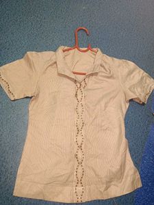 Beige Embellished Top