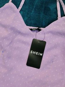 Lilac Swiss Dot Dress