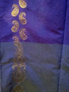 Stylish Purple Saree Partywear