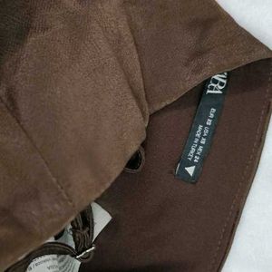 Zara Brown Corset Top
