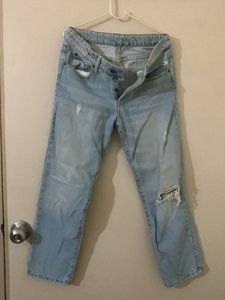 Distressed Light Wash Jeans
