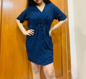 Navy Blue Mini Dress