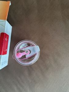 Glass Tumbler with Straw