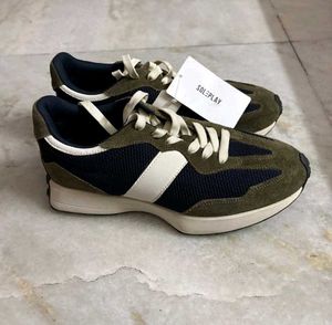 SOLEPLAY WESTSIDE OLIVE SUEDE SNEAKERS 41