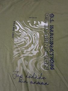 Olive Graphic Print Tee