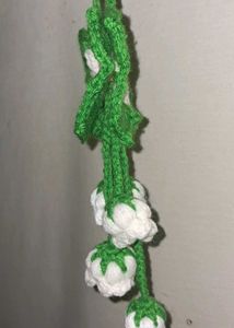 Crochet Flower Garland Key Charm