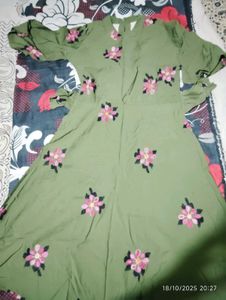 Green Floral Dress