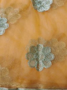 Orange Embroidered dupatta 🧡