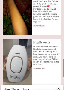 ERIKKA INDIA HOME IPL LASER HAIR REMOVAL + Glasses