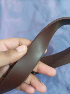 Brown Leather Vintage Belt