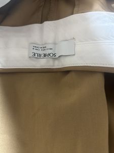 Beige Wide Leg Pants