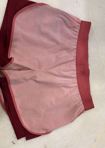 Pink & Burgundy Running Shorts