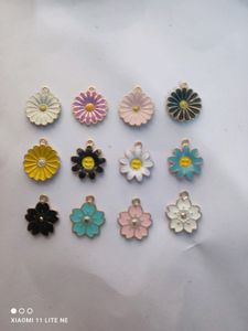 Flower Charms , Smily Charm,