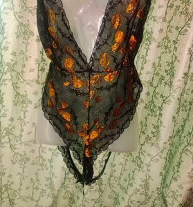 1xl pumpkin bodysuit , Halloween lingerie