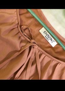 Peach Ruffle Top Bust 36