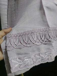 Elegant Lilac Embroidered Salwar Kameez