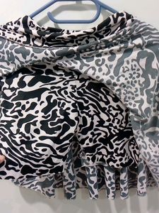 Cowprint Mini Skirt