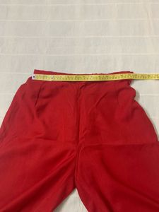 2Pc Set | Blood Red Kashmiri Suit Pant