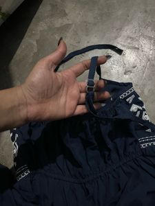 Blue Embroidered Sundress