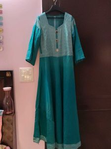 Elegant Green Flared Gown