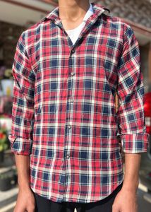 Red & Blue Plaid Casual Shirt