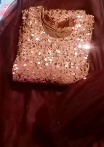 Sequence  Dress And Plazzo with Duptta