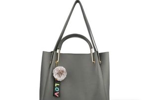 Grey Handbag set of 3 by loomy