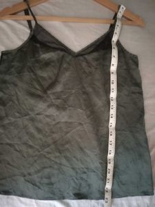 Olive Green Cami with Lace