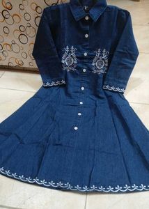 Girs Denim Dress