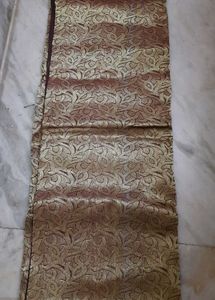 Elegant Gold &amp; Red &amp; Brown Tant Benarasi Sari