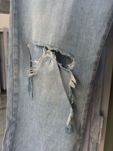 Ripped Wide Leg Jeans