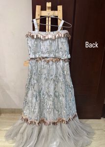 Designer Elegant Frill Style Embroidered Lehenga