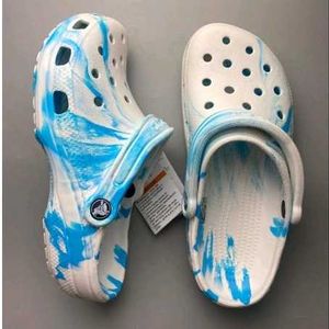 Blue Marble Crocs