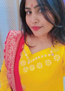 Yellow Kurta With Zari Plazo And Banarasi Dupptta
