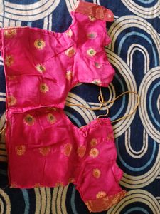 New pink organza blouse