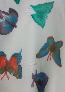 butterfly prints kurti