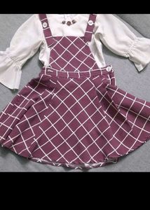 Pinfore Drass With White Top