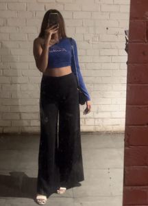 Blue Fearless One Shoulder Top