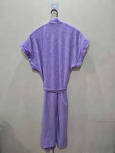 Sexy Purple Terry Bath Robe
