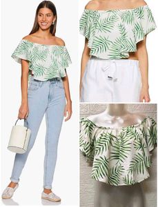 Size L/ XL 🎁Buy 2 Get 1 Free🎁 Boho Crop Top