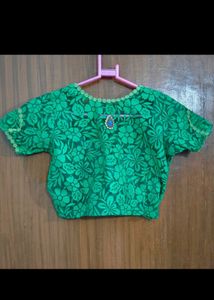 Green Designer Blouse