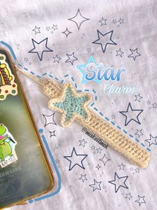 Aqua Crochet Star Charm 🐬🌟