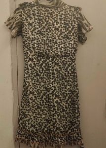 Vintage Animal Print Dress