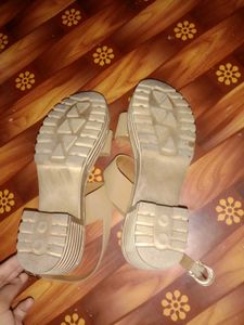 Stylish nude sandal