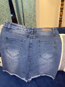 Denim Mini Skirt
