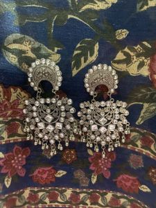 Oxidized Silver Earrings