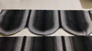Heavy Beautiful Black And Gray 8pc Sofa Cover